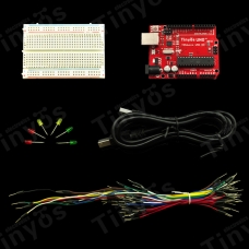 Starter Prototyping kit with Tosduino UNO R3 (Arduino-compatible)
